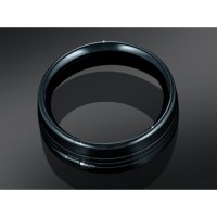 HEADLAMP TRIM RING GLOSS BLACK, 7\" TOURING