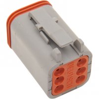 Deutsch DT Sealed Connector Gray 6 PIN Plug