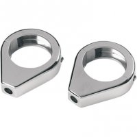 Turn Signal Fork Clamps 39mm Chrome Smooth (pr)