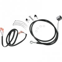 Brake Line Kit Black Vinyl/SS Rear FLSTC 87-99