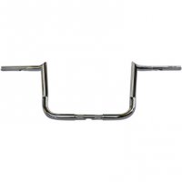 Handlebar Chubby Hooked Chrome 10\" FLHT/X 96-19