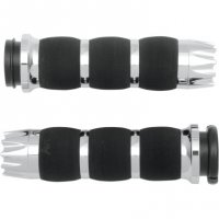 Grips Chrome Excalibur Air Cushioned FL 08-16, Softail 11-16