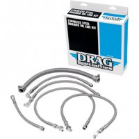 OIL LINE KITS STAINLESS STEEL BRAIDED - DRAG SPECIALTIES