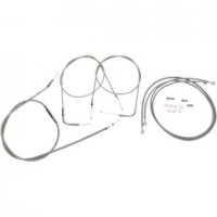 Handlebar Cable/Line Kit Stainless 15\"-17\" Road Star 04-07