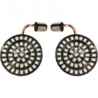 Turn Signal Inserts LED Red Bullet Style 1157