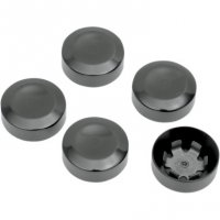 Rear Pulley Bolt Covers (5) Gloss Black HD 93-17