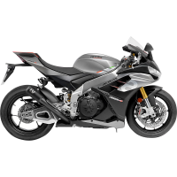 LV-10 Black stainless steel Slip-On for APRILIA Tuono V4 1100 21-24