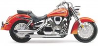 Slip On Mufflers Slash Cut VTX1300R/S/T