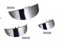 CHROME VISORS FOR HEADLIGHT & SPOTLIGHTS: 7" CHROME HEAD LIGHT VISOR (EA) repl. OEM #67752-77T Please measure headlight before o