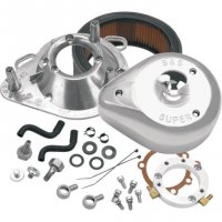 Air Cleaner Kit Teardrop Chrome FLH 93-07, B/T 93-17