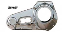 CHROME ALUMINUM OUTER PRIMARY COVERS: For 99-06 FLHT/FLHR/FLTR; repl. OEM #60665-99