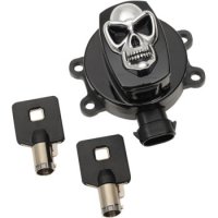 Ignition Switch Skull Gloss Black B/T 11-20