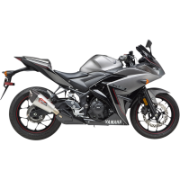 Street Alpha T (Works Finish) Slip-On Muffler for Yamaha MT-03 20-21, YZF-R3 15-24