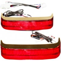 Saddlebag Lights Chrome/Red/Red LED FL/CVO 09-13