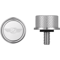 SEAT SCREW SILVER WITH 3M FIGURATI DESIGNS LOGO INSERT