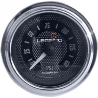 Air Pressure Gauge Fairing Mount Chrome/Diamond Cut LED Backlit