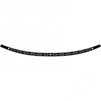 Windshield Trim Black/Natural Chain FLH 14+