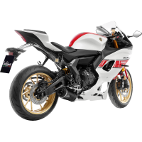 LV ONE EVO Black stainless steel Exhaust for YAMAHA MT-07 21-24, XSR700 21-23, YZF-R7 21-23