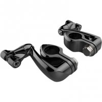 Engine Guard Highway Peg Mount Kit Black Extended