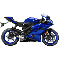 LV-10 Black stainless steel Slip-On for YAMAHA YZF-R6 06-21