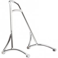 Sissy Bar Round Short Chrome FXD 06-17