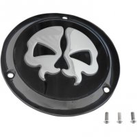 Derby Cover Split Skull Black/Chrome B/T 70-99