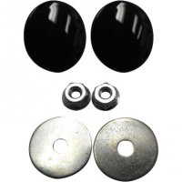 Mirror Hole Plugs for Fairing Black FL 96-19