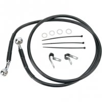 Brake Line Kit Black Vinyl/SS Front FXST 99-07