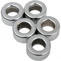 Spacers Chrome Steel 3/8\" X 3/8\" (5)