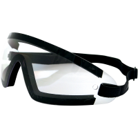 Wrap Around Gogles Black Frame Clear Lens