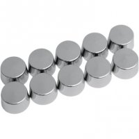 Hex-Head Bolt/Nut Cover Chrome 1/2\" Shouldered (10pk)