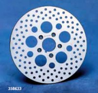 FRONT BRAKE ROTORS POLISHED STAINLESS STEEL