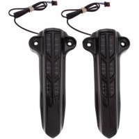 Lower Leg Covers Gloss Black/Amber LED FLHT 14-20