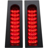 Saddlebag Lights Gloss Black/Red ProBEAM Fillerz FL 14-20