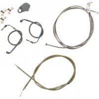 Handlebar Cable Kit S/S 12\'-14\" FL 09-13 w/ABS