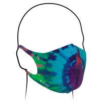 Face Mask Light Weight Multi Colour Tie Dye/Black (2)