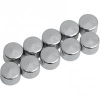 Socket-Head Bolt Cover Chrome 1/4" (10pk)