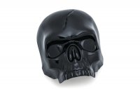 Skull Horn Cover Gloss Black HD 17-19