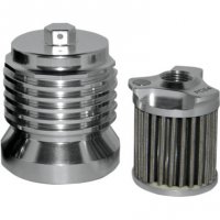 Oil Filter Flo Stainless Steel Reusable Polished T/C 99-17, M-8 17-18,XL 86-18