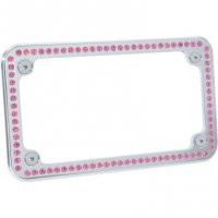 License Plate Frame with Crystal Rose