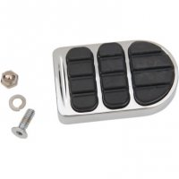 Brake Pedal Pad Chrome (ea) Softail, Dyna, XG