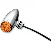 Mini Bullet Lights Chrome/Smoke/Amber LED (pr)