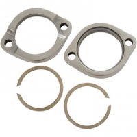 Exhaust Flange Kit Polished Stainless Heavy-Duty (pair) HD 84-16