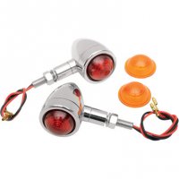 Marker Lights Custom Bullet Stud-Mount Chrome