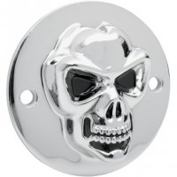 Points Cover Chrome 3-D Skull B/T 70-99, XL 04-16