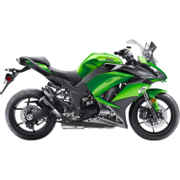 LV-10 Black stainless steel Slip-On for KAWASAKI Z1000 SX 10-19