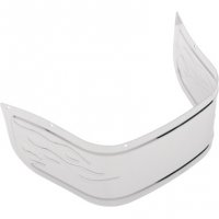 Front Fender Skirt Chrome Flame FL 80-13