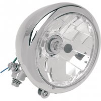 Headlight Clear Chrome Diamond-Style Bottom-Mount