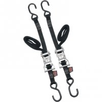 Ratchet Tie-Down Black 1\" (pr)