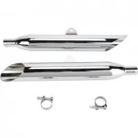 Slip On Mufflers Slash Cut V-Star 1100 06-09